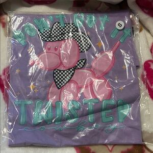 Myra Bag Purple and Pink Graphic Top